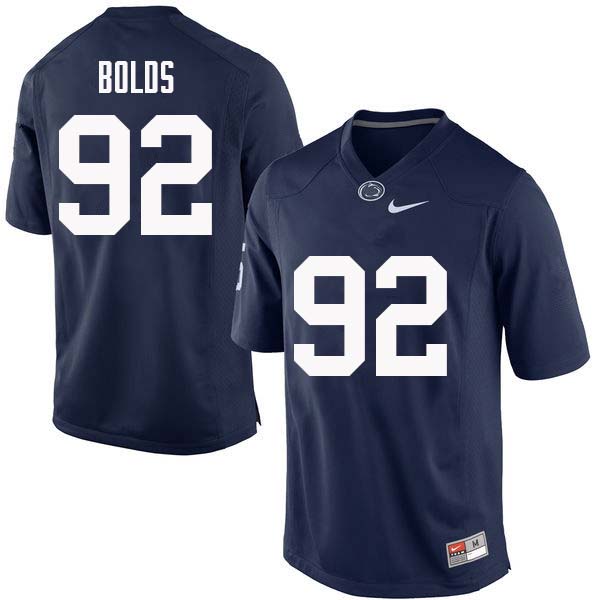 Men #92 Corey Bolds Penn State Nittany Lions College Football Jerseys Sale-Navy